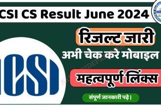 ICSI CS Result June 2024