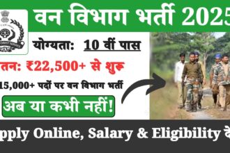 van vibhag bharti 2025